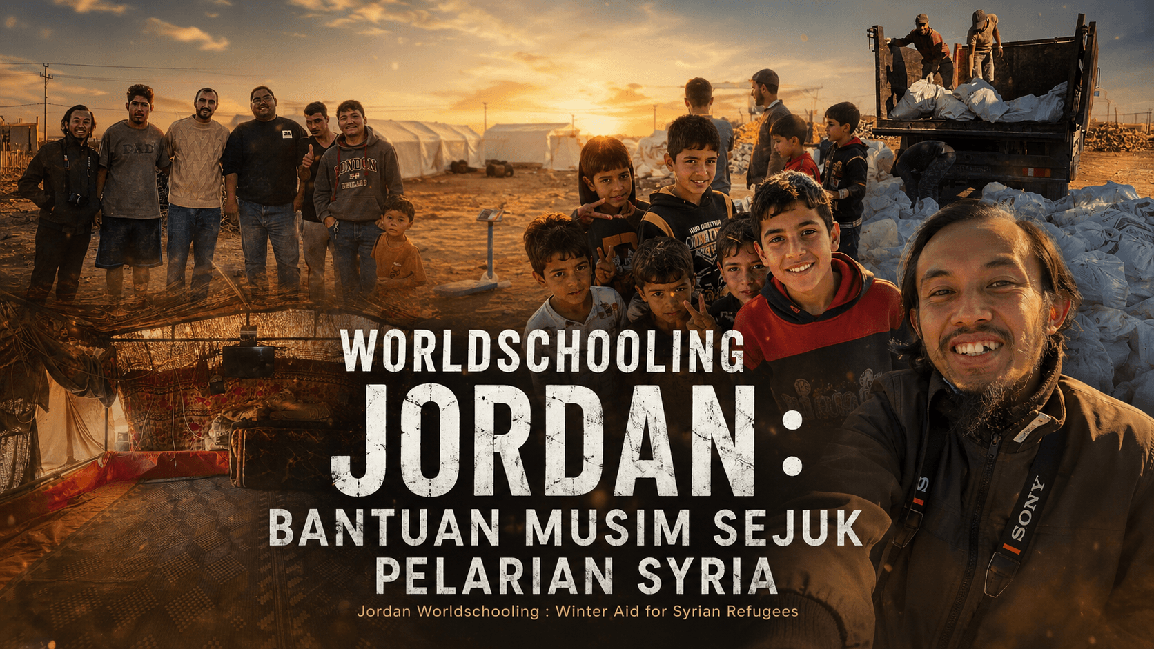 WORLDSCHOOLING JORDAN : Bantuan Musim Sejuk Pelarian Syria